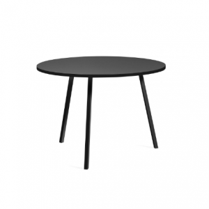 HAY loop stand round table black linoleum